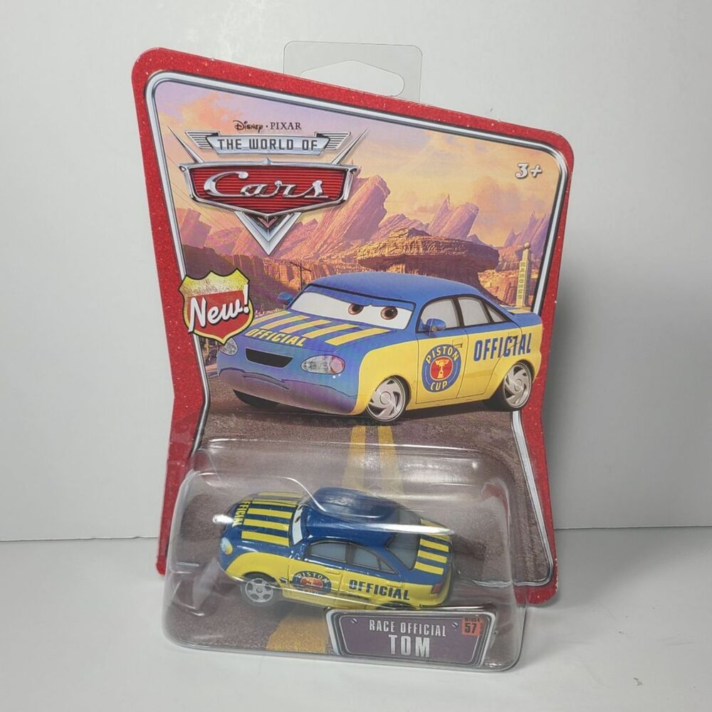 Disney Pixar Cars - RACE OFFICIAL TOM World Of Cars 2008 - 1:55 Diecast